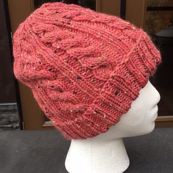 Hand Knit Cabled Beanie/Hat - Picture 3 of 3